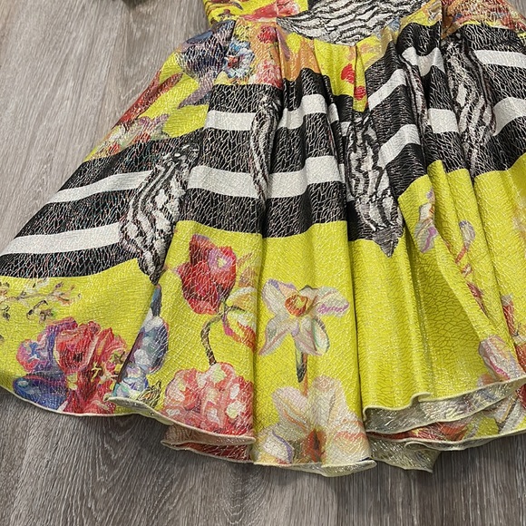 LEITMOTIV Leitmotiv Off Shoulder Sea Dress shimmer party cocktail sz 42 2 - Picture 5 of 8